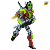 Combat Drone CGT Agile Battle Robot Epic H.A.C.K.S. 1:12 Scale Action Figure Boss Fight Studio Llc with translucent armor and weapon accessory