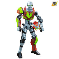 Combat Drone CGT Agile Battle Robot Epic H.A.C.K.S. 1:12 Scale Action Figure Boss Fight Studio Llc with translucent neon armor pieces