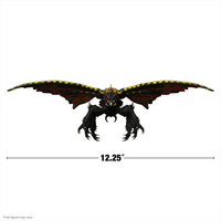 Super7 Battra 1992 action figure with 12.25-inch wingspan in flying pose, detailed sculpt and paint