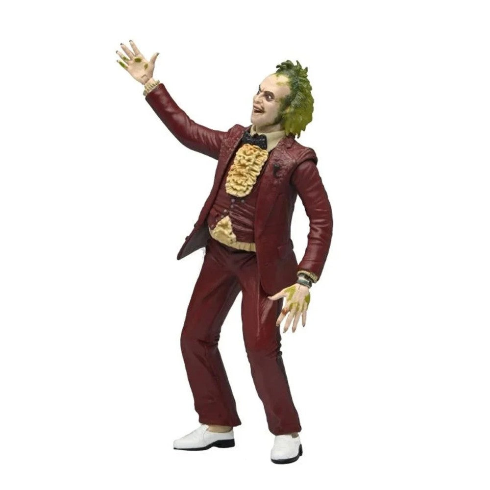 Beetlejuice (1988) Red Tuxedo NECA 7-Inch Scale Action Figure with detailed suit and expressive pose by Neca new in box collectible