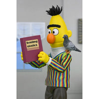 Bert - Sesame Street Ultimate NECA 7-Inch Scale Action Figure in colorful striped sweater holding book and pigeon accessory new in box