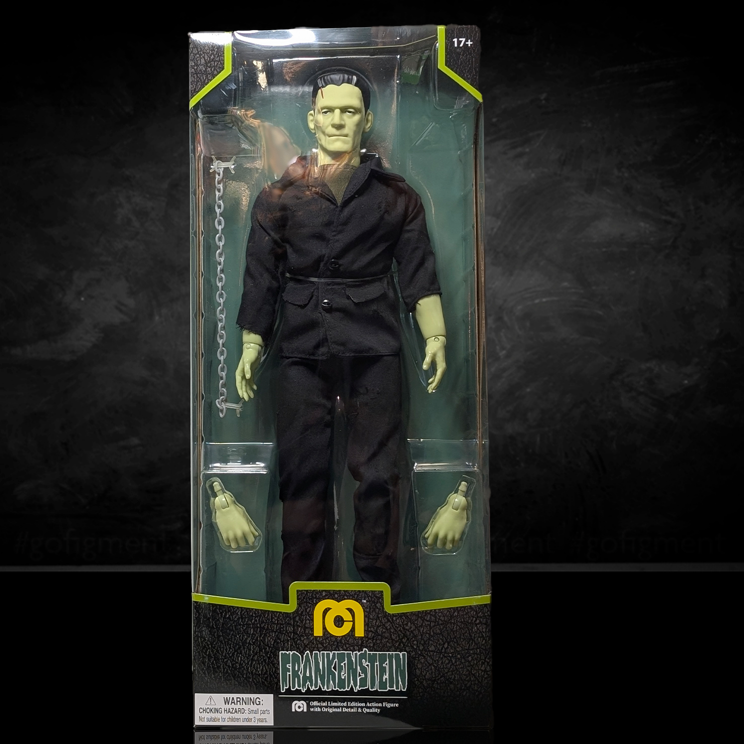Frankenstein Universal Monsters XL Retro Style Articulated Mego Action Figure 8 inch by Mego in original packaging