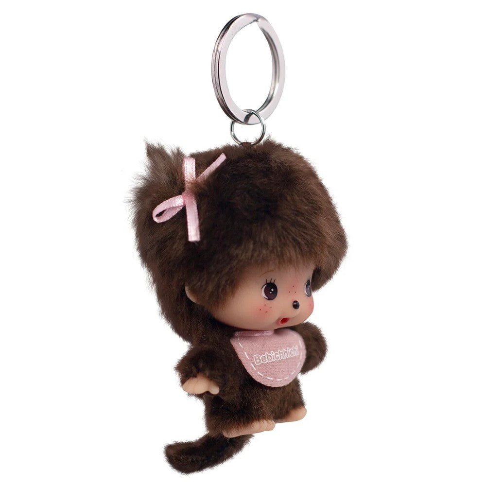 4" Bebichhichi Big Head Mascot Girl Monchhichi Keychain Plush Mascot