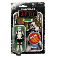 Biker Scout Star Wars Retro Collection Action Figure in case ROTJ by Kenner in package