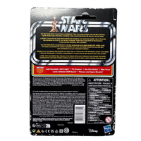 Biker Scout Star Wars Retro Collection Action Figure in case ROTJ by Kenner back packaging