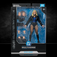 DC Multiverse McFarlane Collector Edition Black Canary DC Rebirth #54 7-Inch Action Figure new in box with extra faces and hands