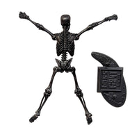Vitruvian H.A.C.K.S. BLACK 1:18 Scale Action Figure: Skeleton Blank by Boss Fight Studio Llc, black skeleton figure