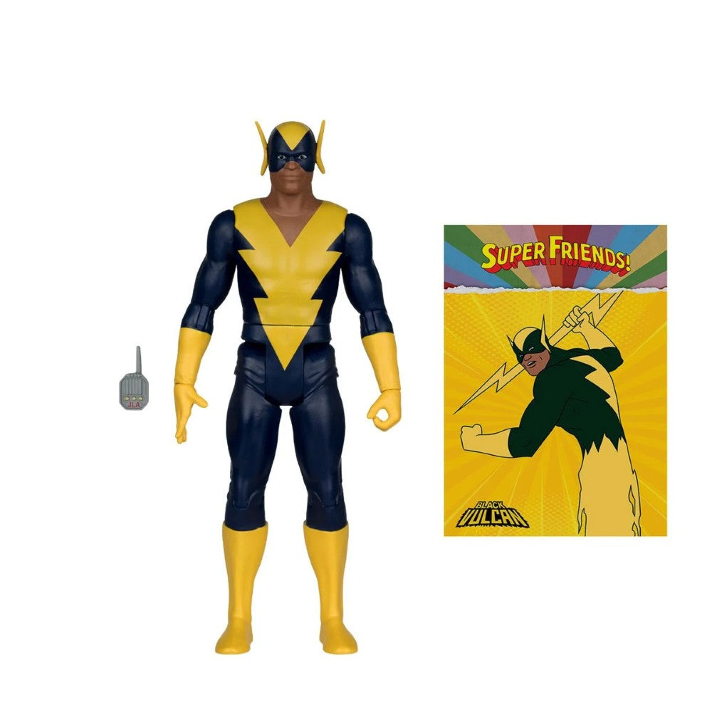 Black Vulcan - DC Retro Wave 16 Super Friends 6" Action Figure McFarlane with card and communicator by Go Figment