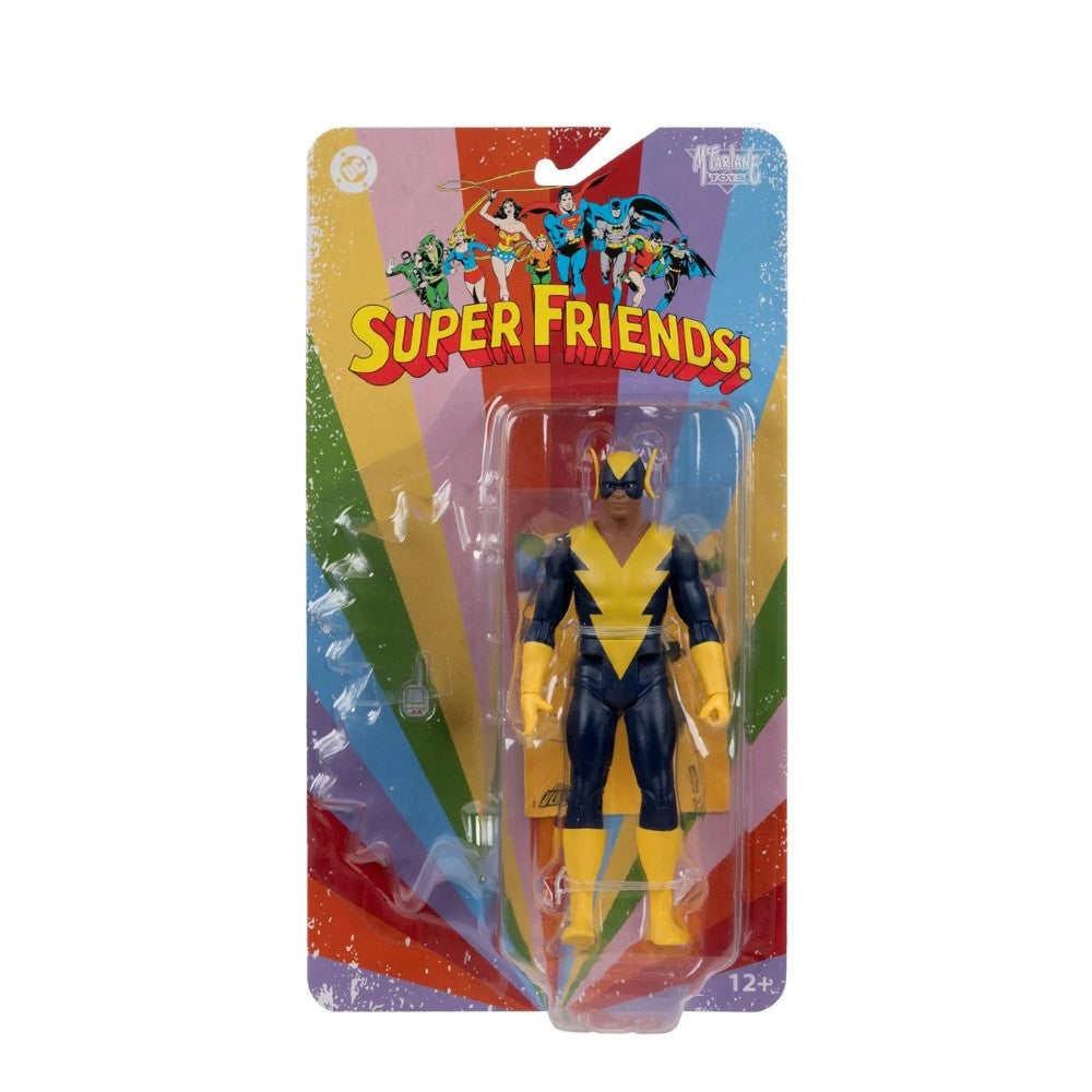 Black Vulcan - DC Retro Wave 16 Super Friends 6" Action Figure McFarlane by Go Figment in vintage style packaging