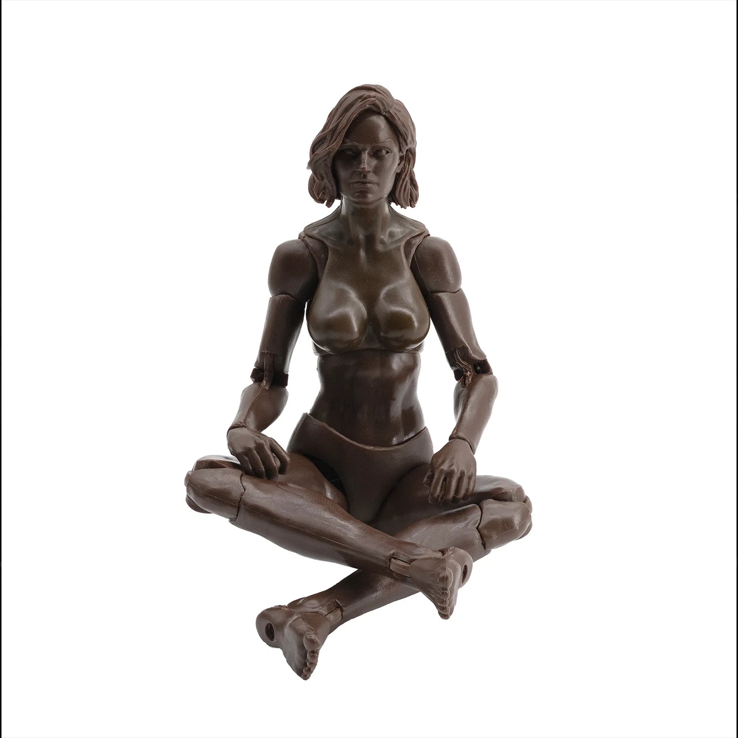 EPIC H.A.C.K.S. Blank Female COFFEE 6" Scale Premium Action Figure seated pose new in box by Boss Fight Studio Llc