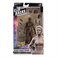 EPIC H.A.C.K.S. Blank Female COFFEE 6" Scale Premium Action Figure new in box with extra hands and heads by Boss Fight Studio Llc