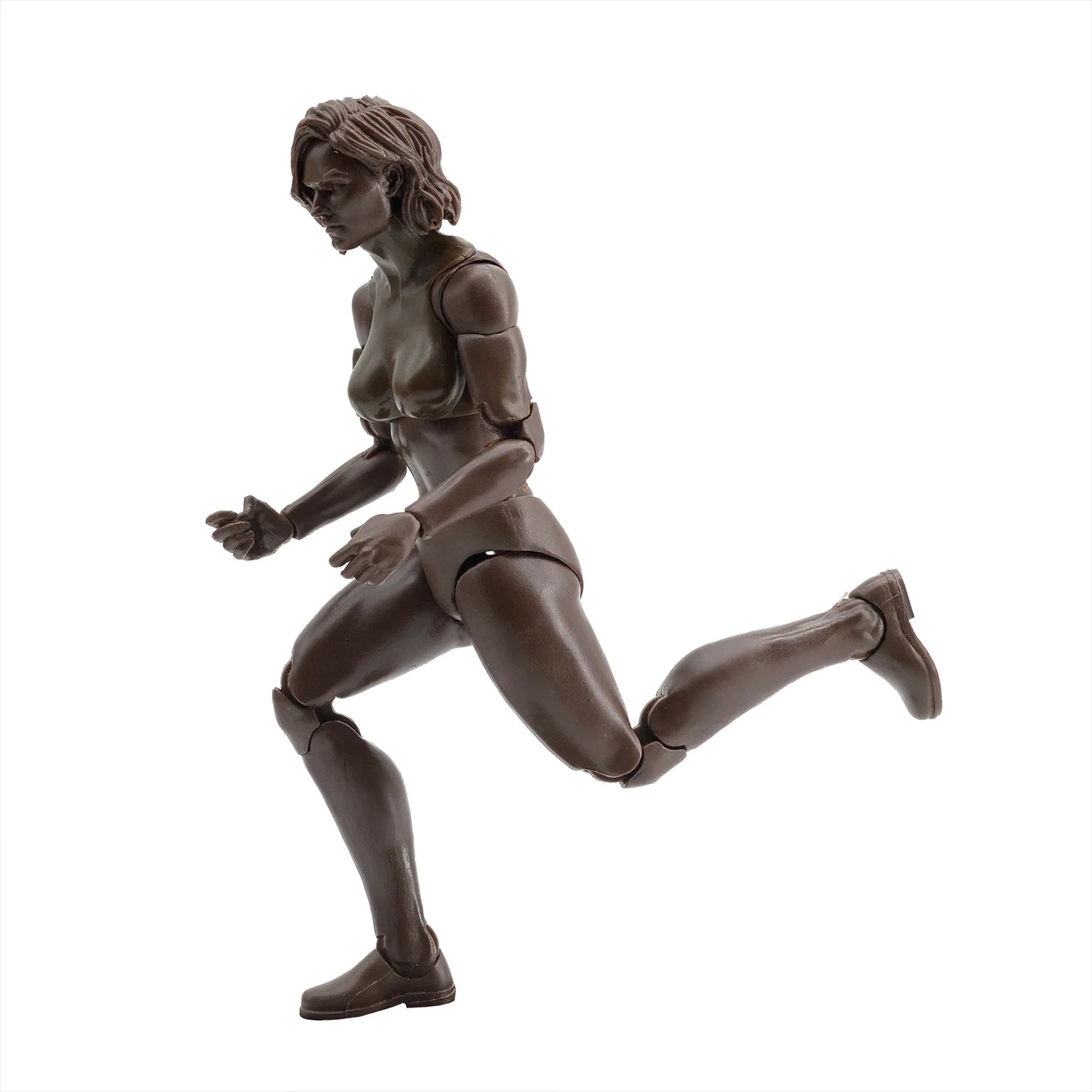 EPIC H.A.C.K.S. Blank Female COFFEE 6" Scale Premium Action Figure by Boss Fight Studio Llc posed running new in box