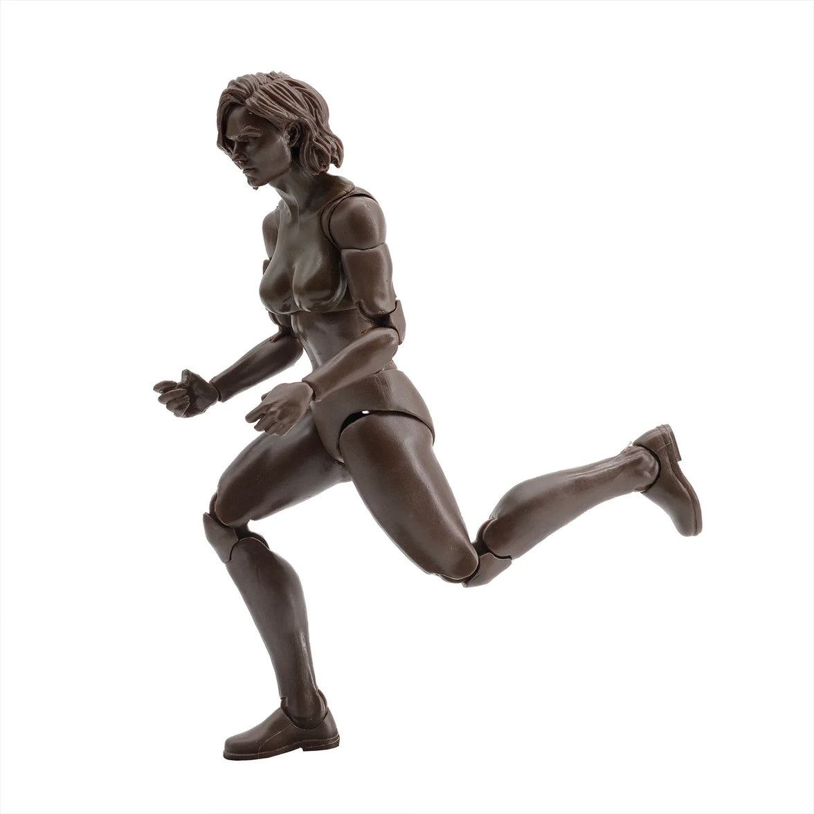 EPIC H.A.C.K.S. Blank Female COFFEE 6" Scale Premium Action Figure by Boss Fight Studio Llc posed running new in box