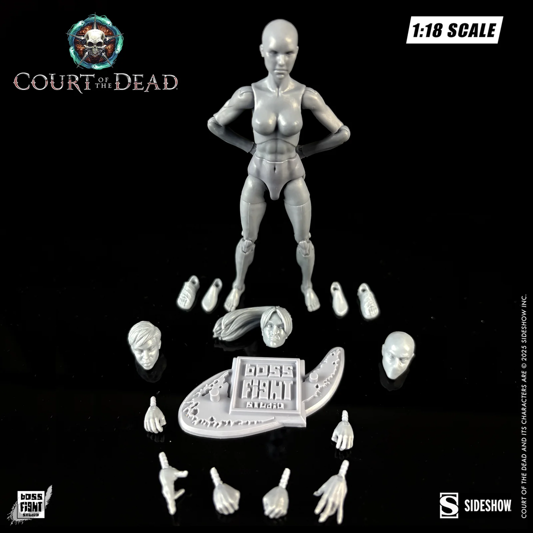 Ethereal Ash Female Court of the Dead Action Figure Blank 1:18th Scale new in box with accessories by Boss Fight Studio Llc