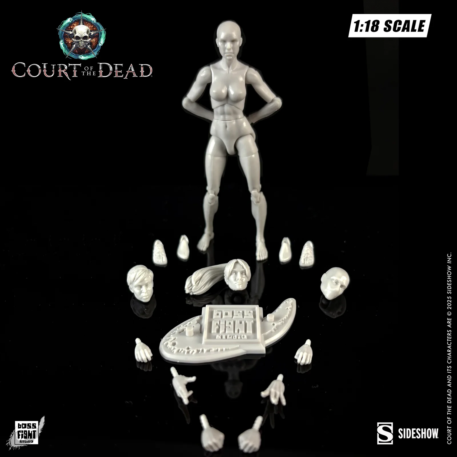 Immortal Ivory Female Court of the Dead Action Figure Blank 1:18th Scale new in box by Boss Fight Studio Llc