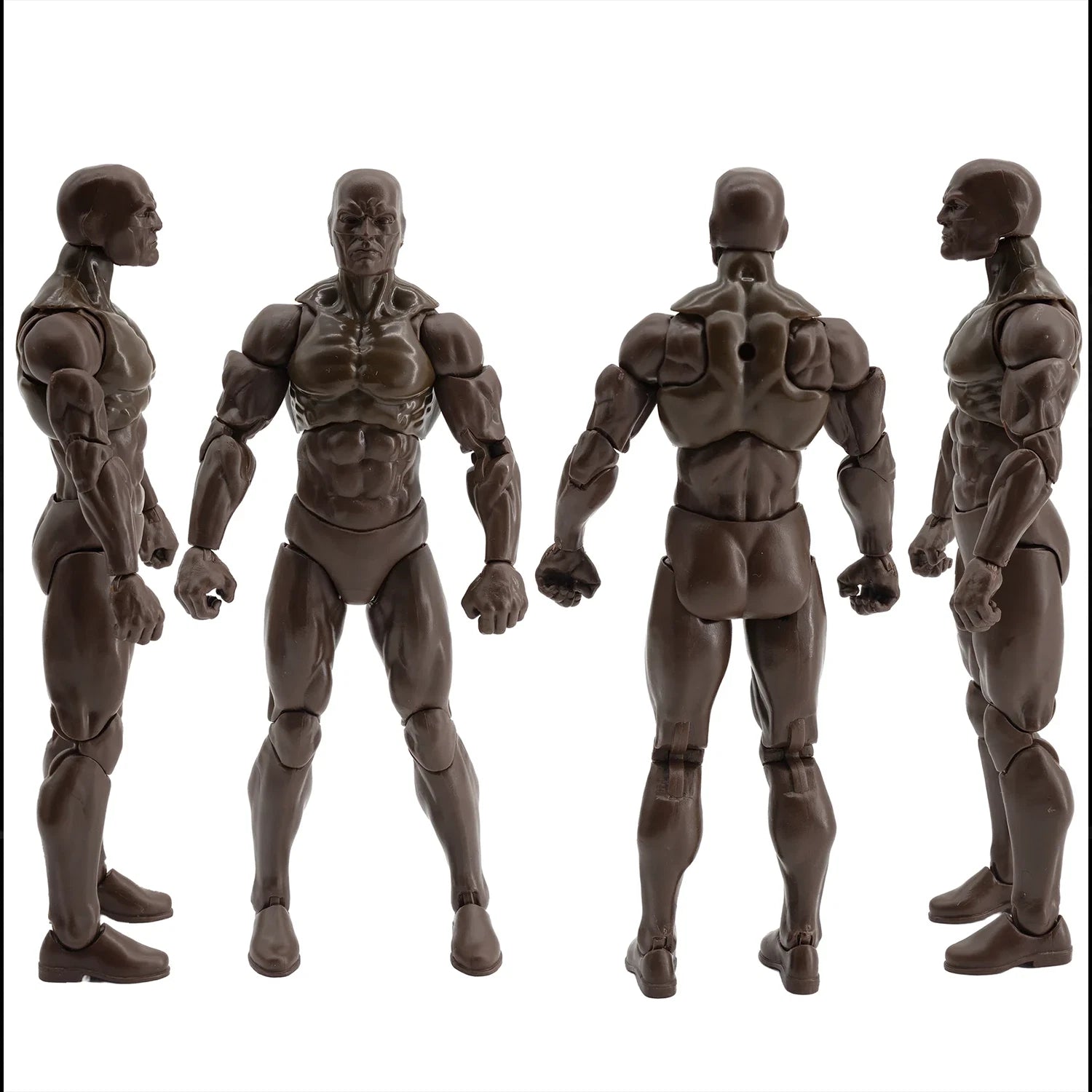 EPIC H.A.C.K.S. Blank Male COFFEE BROWN 6" Scale Premium Action Figure new in box by Boss Fight Studio Llc