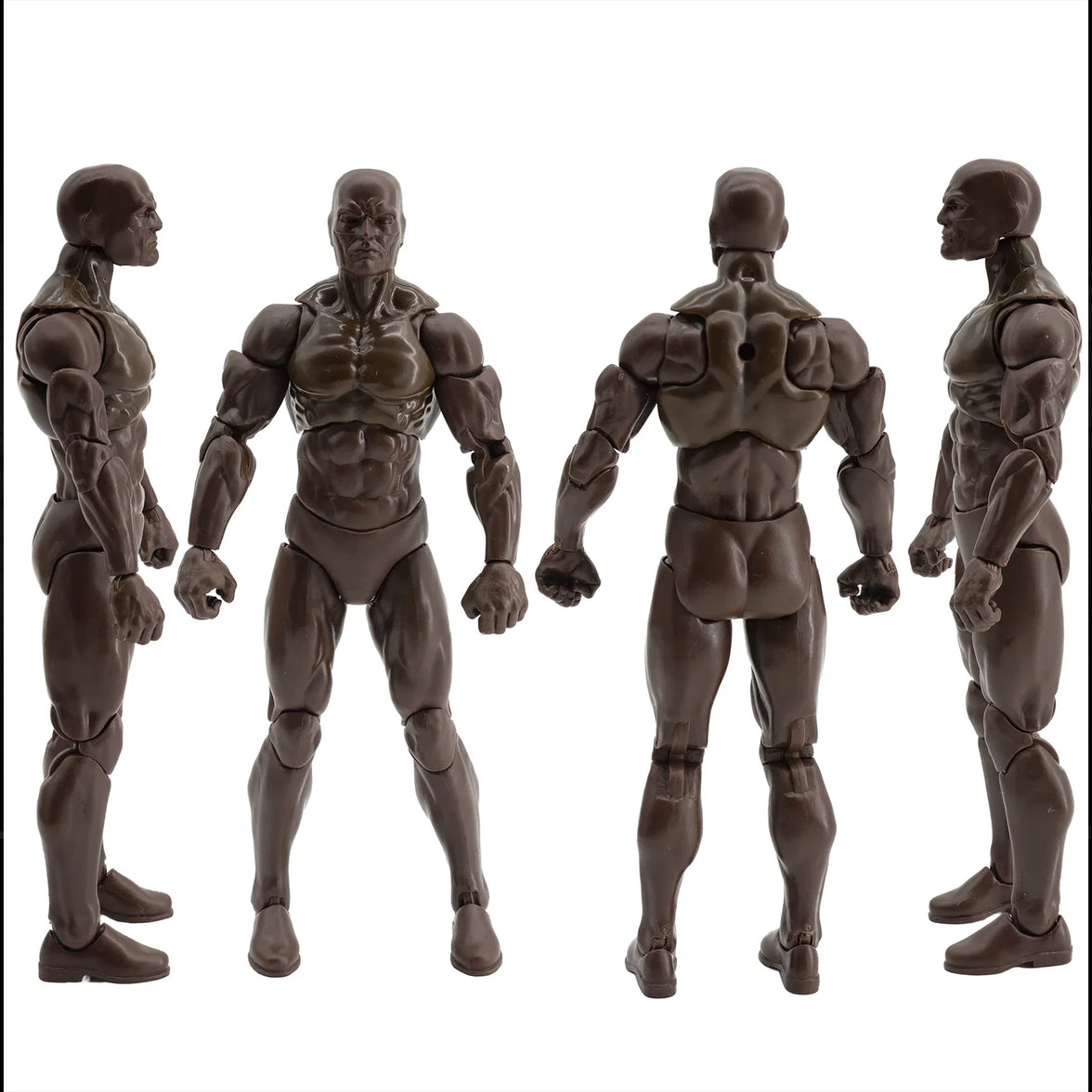EPIC H.A.C.K.S. Blank Male COFFEE BROWN 6" Scale Premium Action Figure new in box by Boss Fight Studio Llc