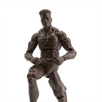 EPIC H.A.C.K.S. Blank Male COFFEE BROWN 6" Scale Premium Action Figure new in box by Boss Fight Studio Llc in dynamic pose
