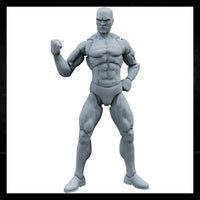 EPIC H.A.C.K.S. Blank Male SHADY GREY 6" Scale Premium Action Figure new in box by Boss Fight Studio Llc