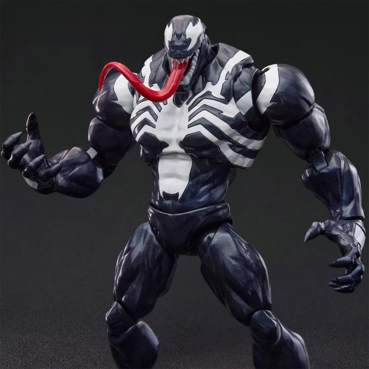 Venom Marvel Rivals Champion Class CC08 Blokees Model Kit action figure showing detailed muscular design and extended tongue