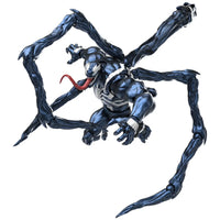 Venom Marvel Rivals Champion Class CC08 Blokees Model Kit showcasing detailed black symbiote figure with extended limbs and red tongue.