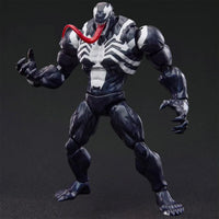 Highly detailed Venom Marvel Rivals Champion Class CC08 Blokees Model Kit figure posed on black background