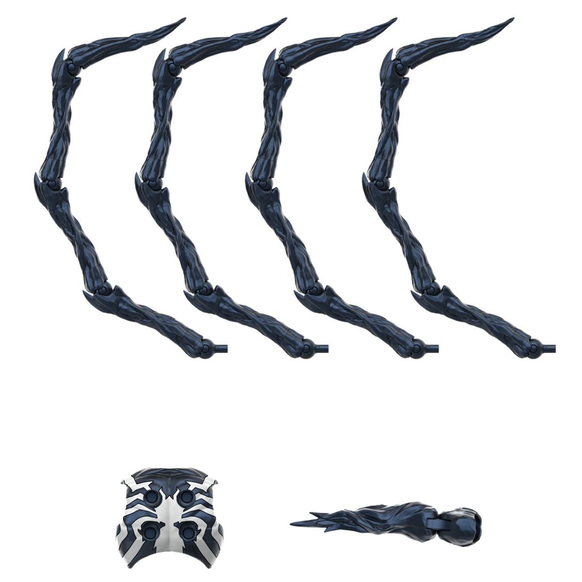 Venom Marvel Rivals Champion Class CC08 Blokees Model Kit black articulated arms and accessories by Blokees collectible