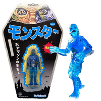 Universal Monsters ReAction+ Creature from the Black Lagoon Clear Blue Action Figure by Super7 3.75 Inch