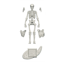 Bone White Skeleton Vitruvian H.A.C.K.S. Customizer Series Action Figure Blank 1:18 Scale by Boss Fight Studio Llc new in box