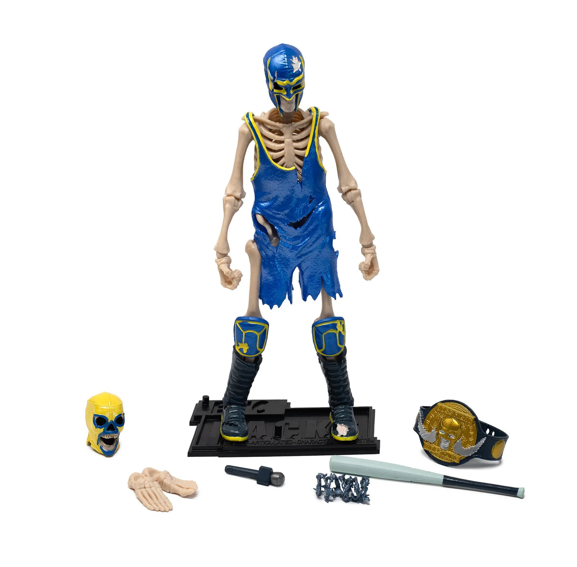 Bonesault: The Acrobatic Skeleton Luchador (Epic H.A.C.K.S.) 6" Action Figure – new in box by Boss Fight Studio Llc with accessories