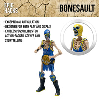 Bonesault: The Acrobatic Skeleton Luchador (Epic H.A.C.K.S.) 6" Action Figure by Boss Fight Studio Llc new in box