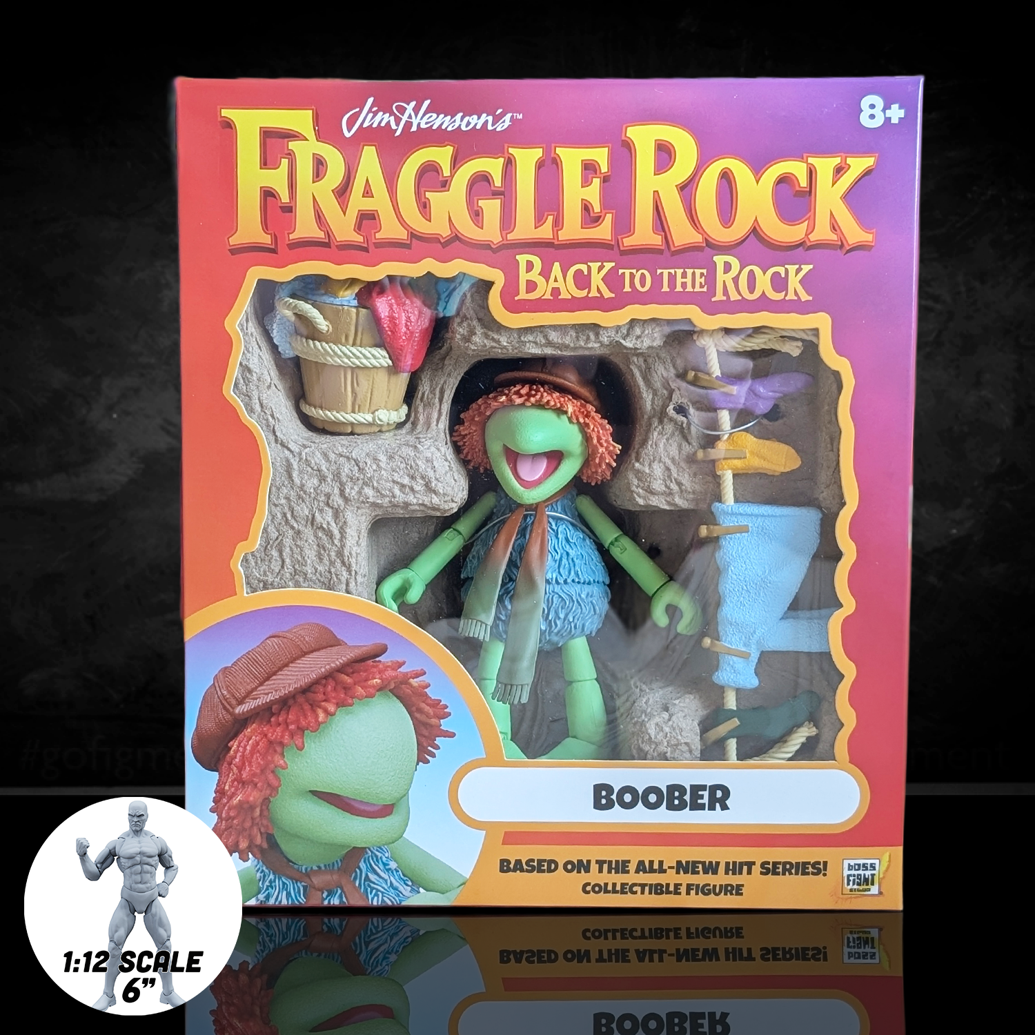 Boober Fraggle Rock Action Figure Wave 2 Boss Fight Studio GoFigment new in box with accessories collectible toy