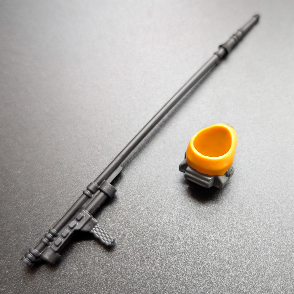 Princess Leia Boushh Star Wars Retro Collection Replacement Helmet and Staff Weapon by Kenner, new collectible parts