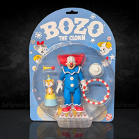Bozo the Clown 5-Inch Action Figure - Classic TV Icon with Circus Accessories by Trick or Treat Studios, new in box collectible