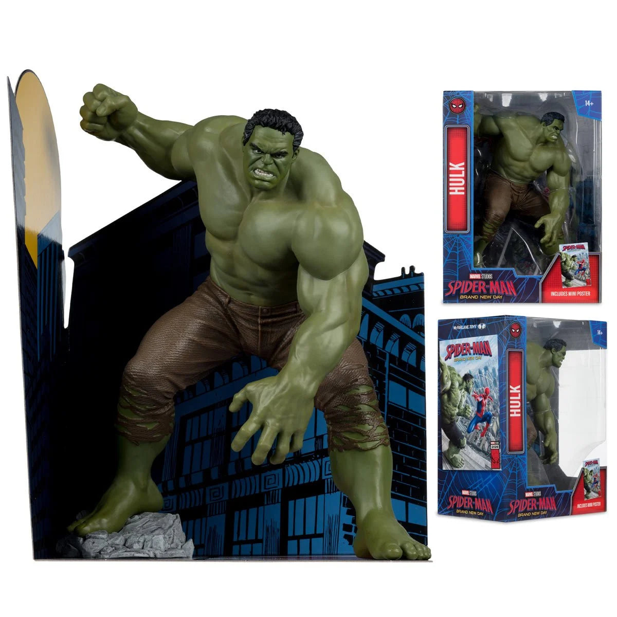 Hulk - Brand New Day 1:6 Scale Posed Figure Statue McFarlane Toys by Hasbro with dynamic cityscape display base
