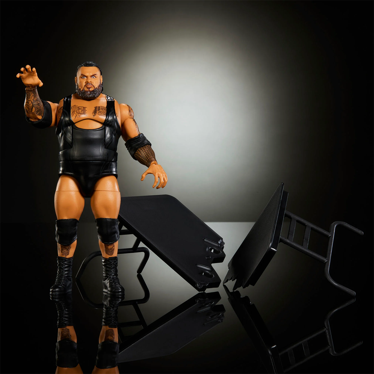 Bronson Reed 6-Inch Mattel Action Figure WWE Elite Series 127 with black ring accessories
