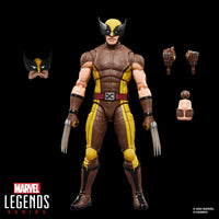 Deadpool & Wolverine Marvel Legends Wolverine (Brown Suit) 6-Inch Action Figure new in box by Hasbro with interchangeable hands and head