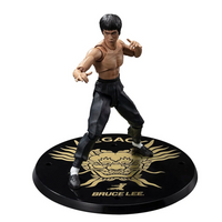 Bruce Lee Legacy 50th Anniversary S.H. Figuarts Action Figure by SH Figuarts, new in box, 3.75-inch scale collectible