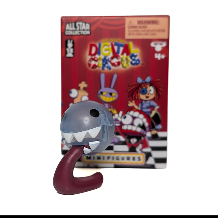 Digital Circus All Star Collection MiniFigures U-Pick collectible toy by Glitch Studios showing a grey shark head figure with tongue.