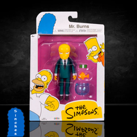 Mr. Burns with Blinky in Bowl Action Figure The Simpsons 5in Scale by Jakks Pacific new in box collectible toy