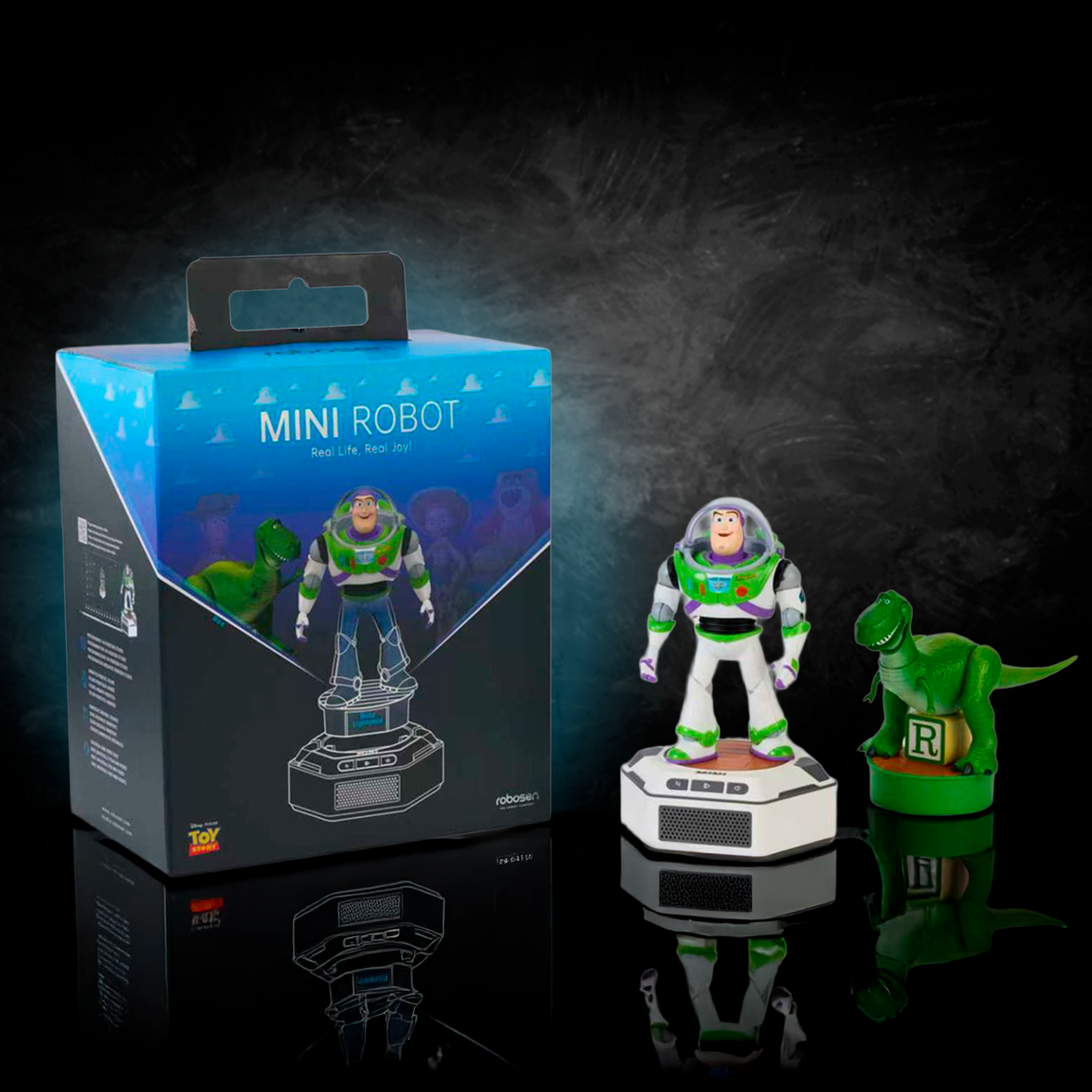 Toy Story Mini Robots Pals Pack with Buzz Lightyear and Rex figures on base by Robesen Robotics
