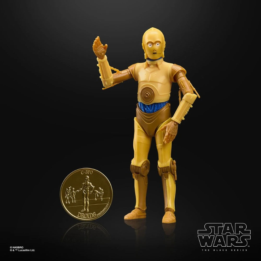 C-3PO Star Wars The Black Series 1:12 Scale 6" Droids Action Figure by Hasbro with collectible coin accessory