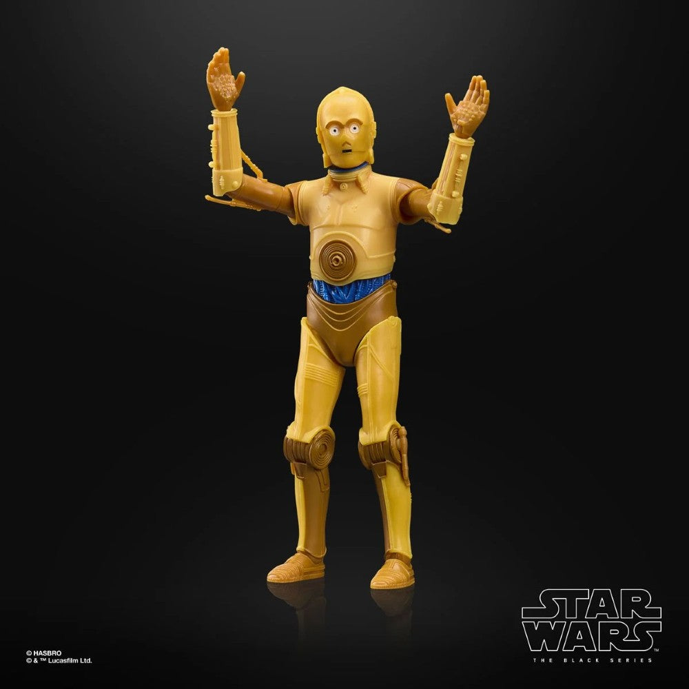 C-3PO Star Wars The Black Series 1:12 Scale 6" Droids Action Figure by Hasbro on black background