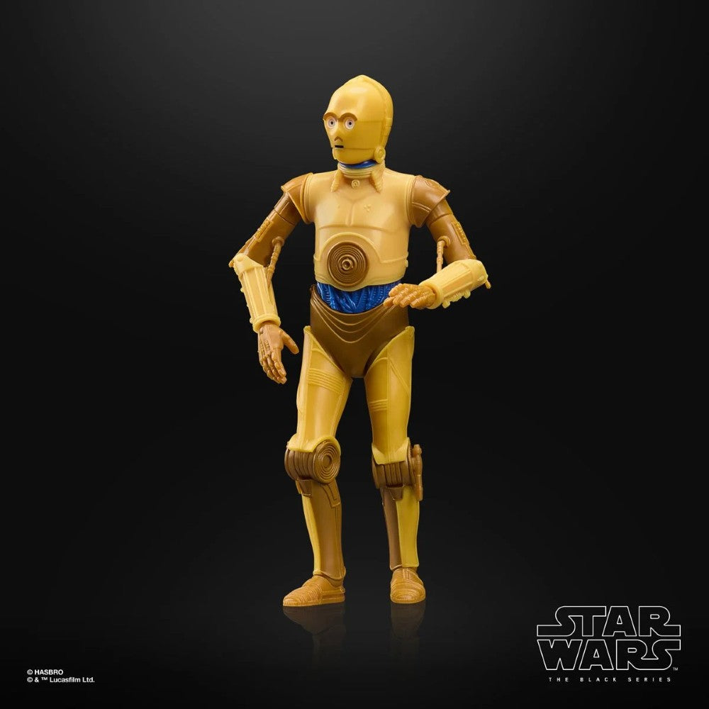 C-3PO Star Wars The Black Series 1:12 Scale 6" Droids Action Figure by Hasbro against black background