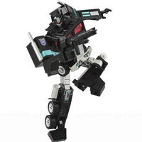 Transformers Missing Link C-01N Nemesis Prime Figure with Trailer & Accessories by Hasbro in dynamic robot pose