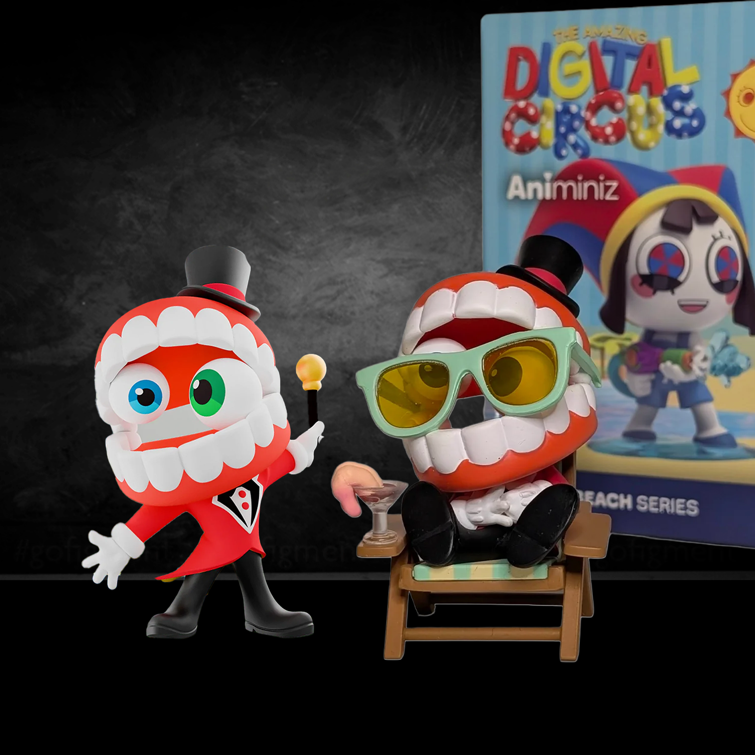 Caine Duo - The Amazing Digital Circus - BUNDLE by Go Figment featuring vibrant duo with tuxedo and sunglasses accessories
