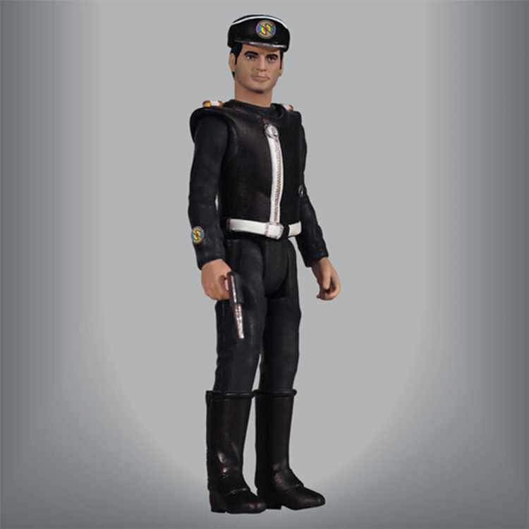 Captain Black 3.75" Captain Scarlet and Mysterons 1:18 Scale Master Replica Retro Action Figure by Master Replica