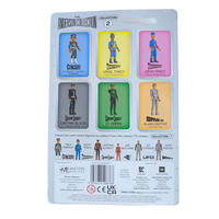 Captain Black 3.75" Captain Scarlet and Mysterons 1:18 Scale Master Replica Retro Action Figure packaging back view.