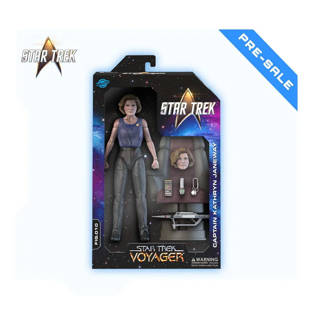 Image of Captain Kathryn Janeway 7" Star Trek Voyager Year of Hell Nacelle Premium Action Figure Collectible