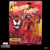 Carnage Spider-Man Maximum Carnage Marvel Legends Retro Cardback Action Figure by Hasbro 6-Inch